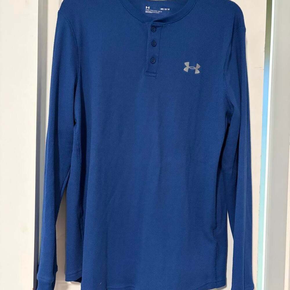 Under armour blue long sleeve thermal mens size M